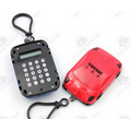 Mini Portable Car Shaped Calculator Keychain Ring